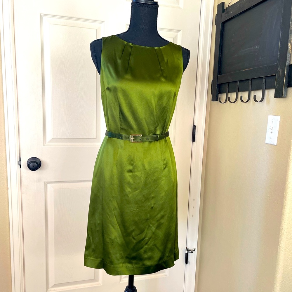 Ann Taylor petites silk sleeveless dress